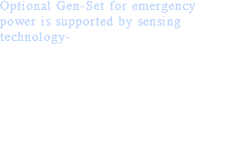 Optional Gen-Set for emergency power is supported by sensing technology- With FailSafe Power a backup power module that activates or disengages the generator as required for better performance avoiding service interruption. Should shore power be lost; the thaw or cure job will not. 